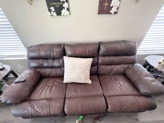 Leather couch 2 piece set