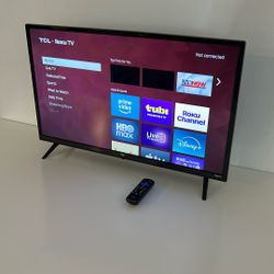 TCL 32”  Roku Hd Led Smart Tv(