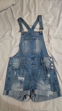 Short Denim Overalls
