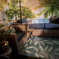 Brand New Patio Furniture With Table Fire Pit