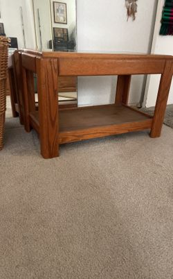 Oak End Table