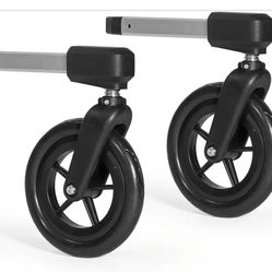 Burley Design Bike Trailer 2-Wheel Stroller Kit, Black/Silver
