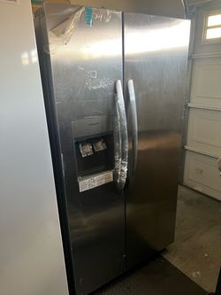 36 in. 26 cu. ft. Standard Depth Side by Side Refrigerator in Stainless Steel