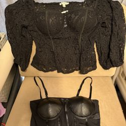 Brand New Women’s Haute Monde Black Tops Size Medium