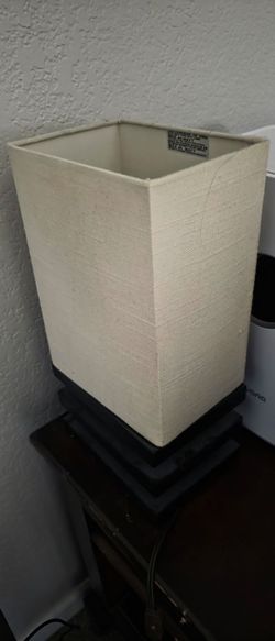 Table Lamp with Square Linen Shade