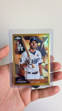 Chris Taylor 2025 Topps Chrome CHAMP-10 2024 World Series Champs Dodgers