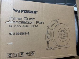 In-line exhaust fan 6 inch
