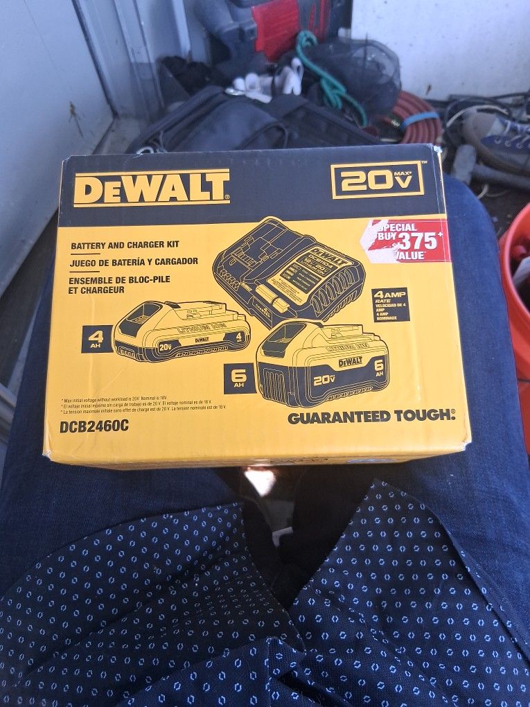 Dewalt Charger w/ 6AH & 4AH Batteries