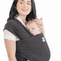 KeaBabies Original Baby Wrap Carrier — Mystic Gray, Newborn to Toddler, New