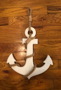 White anchor. Nautical
