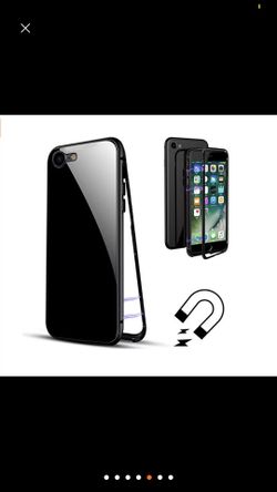 Double side iPhone X magnetic case black
