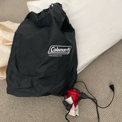 Coleman Twin Air Mattress, Pump & Pillows