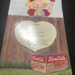 Vintage Cambell Soup Metal Sign.