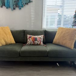 Retro sectional.  Army/Olive green. 
