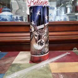 20oz Patriotic Deer Tumbler