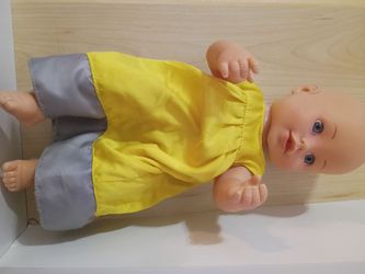 Fabric and plastic dolls