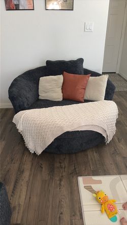 Swivel accent chair / love seat couch