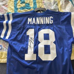 Official Colts Team Jersey Autographed by Peyton Manning