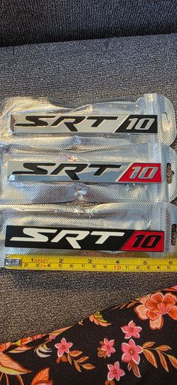 SRT10 Metal Badge Emblem adhesive or grille see all items sold separately SHIPPING AVAILABLE