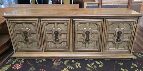 Stanley Mid-Century Modern Wood Credenza Sideboard