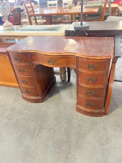Vintage wood desk or vanity (in store)