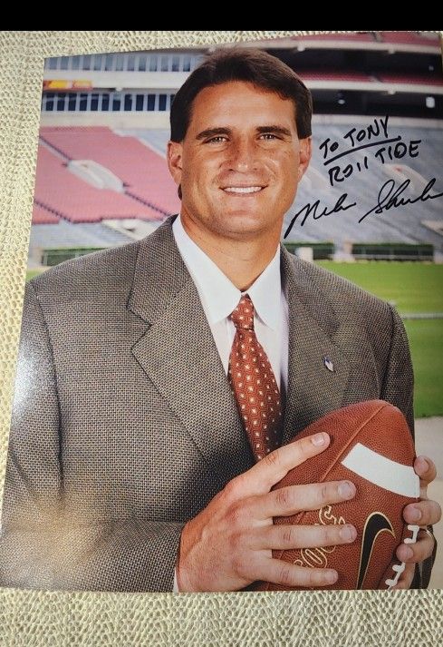 Mike Shula Signed / Autographed Inscribed 8x10 Alabama...