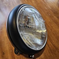 Harley Davidson Softail Headlight Flat Black 