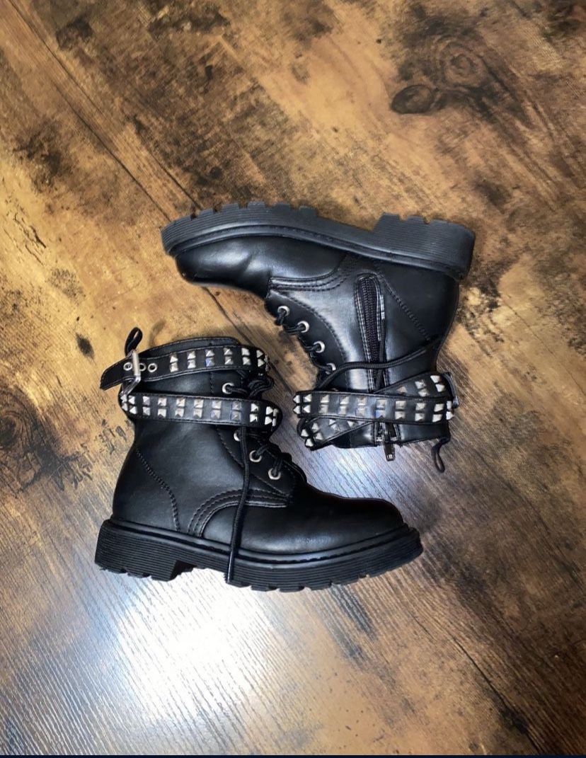 New Black Combat Boots For Girls Porterville