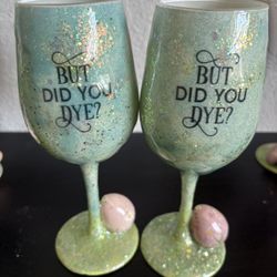 Easter Wine Glasses (set Of 2)