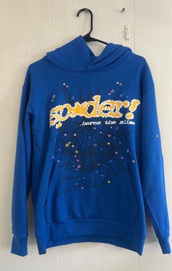 Blue sp5der hoodie