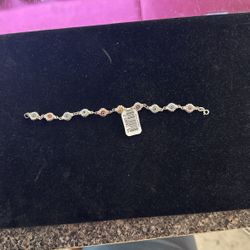 Multi Color Evil Eye Silver Bracelet 
