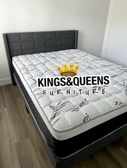 New Queen Bed Frame With Mattress 