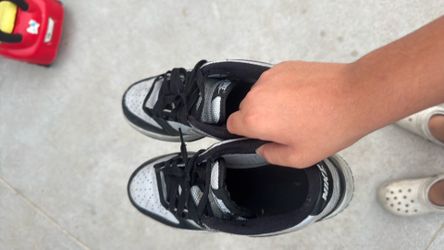 Gray and black Nike dunks
