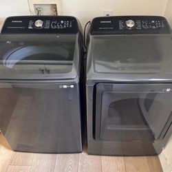 Dark Gray Samsung Washer Dryer Set