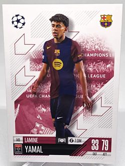 2024–25 Topps Match Attax Lamine Yamal #149 FC Barcelona UEFA Champions League Card
