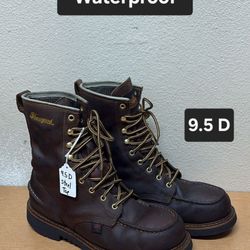 Thorogood Work Boots Sz 9.5 D STEEL MOC TOE