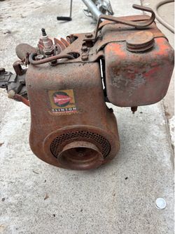 Vintage Clinton engine and edge frame