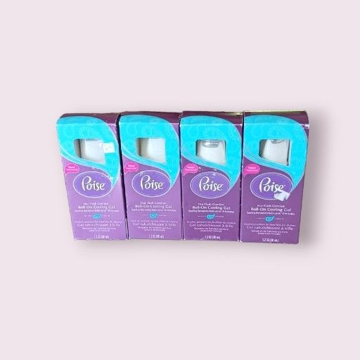 Poise Roll On Cooling Gel 4-1.2 fl.oz tubes