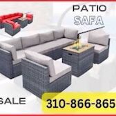 (6C) Big Modern Wicker Patio Furniture Sofa Set (All Califorina)