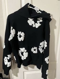 Black And White Denim Tears Hoodie