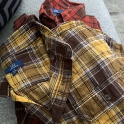 Mens  New Plaid Shirts Medium(2 Included) NWT