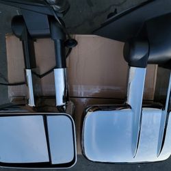 14-18 Chevrolet Silverado Gmc Sierra Towing Mirrors Espejos Retrovisores Chevy