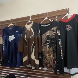 5 Motocross Jerseys Size M