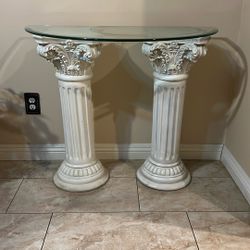 Glass Table With Pillars **Pending