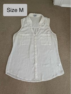 Express Button Up Off-White Top Size M $2