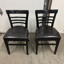 New Pair of Wooden Dining Chairs