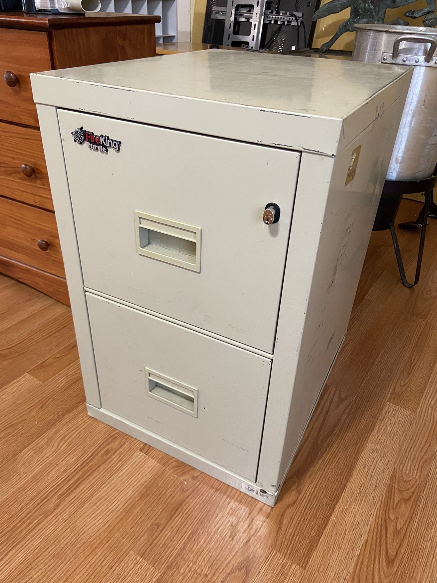 Fire Proof File Cabinet FireKing With Lock