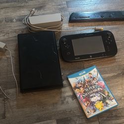 Nintendo Super Smashbros Game & Wii U 32gb Console w/ Power Cord, HDMI, Sensor