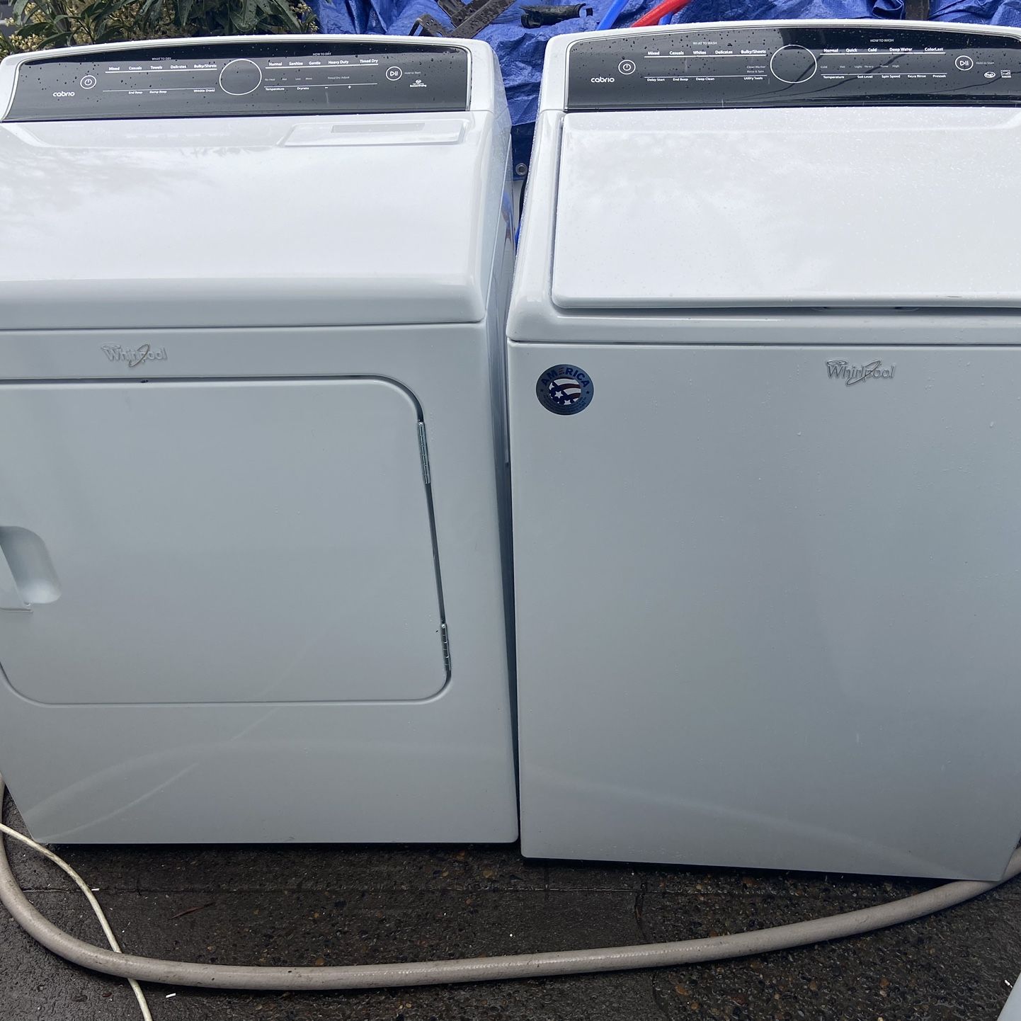 Whirlpool  Top Load Washer & Dryer Electric Set FREE cords, attachments and DELIVERY!