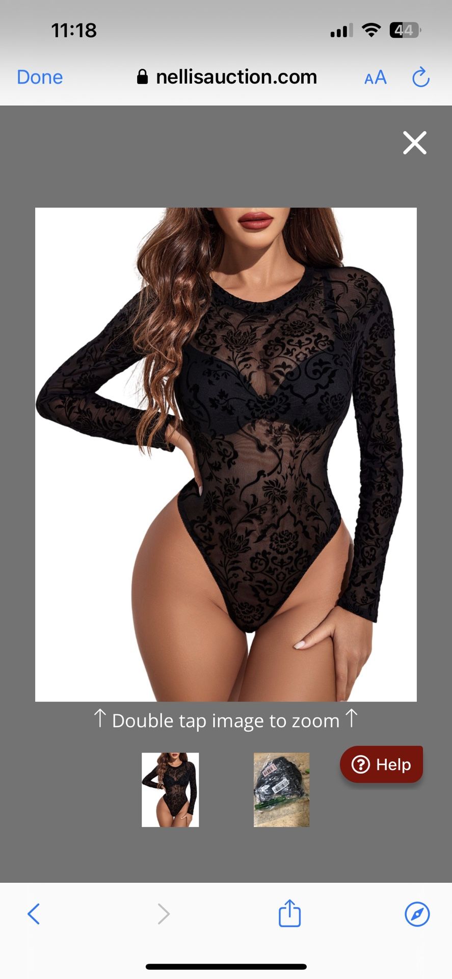 Avidlove Black Bodysuit Women Floral Print Long Sleeve Bodysuit Crew Neck Mesh Body Suit Tops(Small)